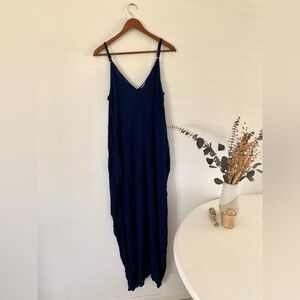 Navy blue maxi dress